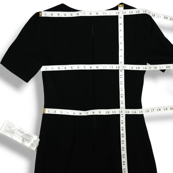 Dress The Population Ruth Asymmetric Neck Bodycon Sheath Midi Dress Black M NWT - Picture 9 of 10